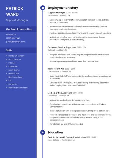 Resume example 4