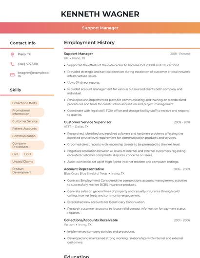 Resume example 3