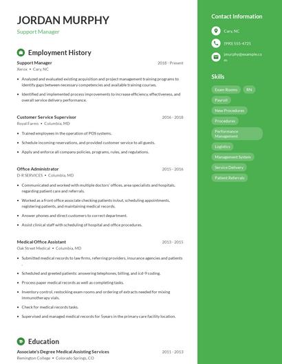 Resume example 5