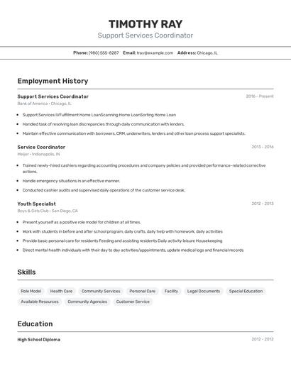 Resume example 2