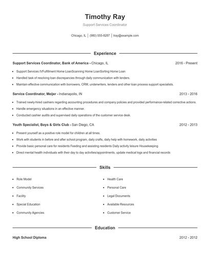 Resume example 1