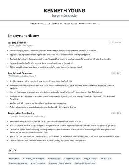 Resume example 2