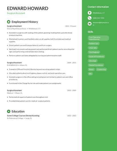 Resume example 5