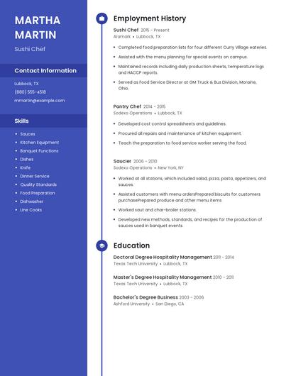 Resume example 4