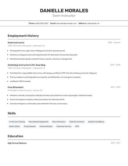 Resume example 2