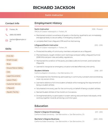 Resume example 3