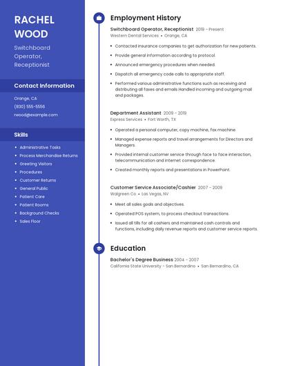 Resume example 5