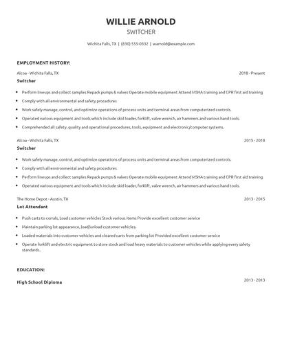 Switcher Resume