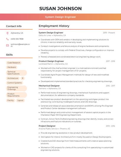 Resume example 3