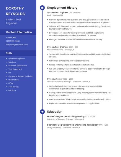 Resume example 4