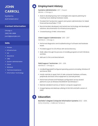 Resume example 4