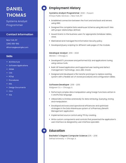 Resume example 4