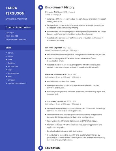Resume example 4