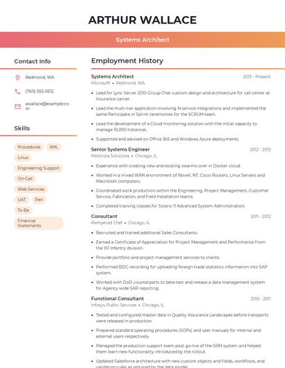 Resume example 3