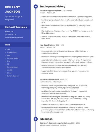 Resume example 5