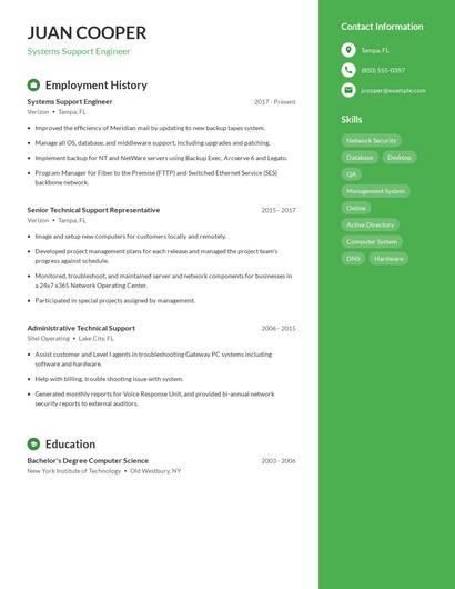 Resume example 4