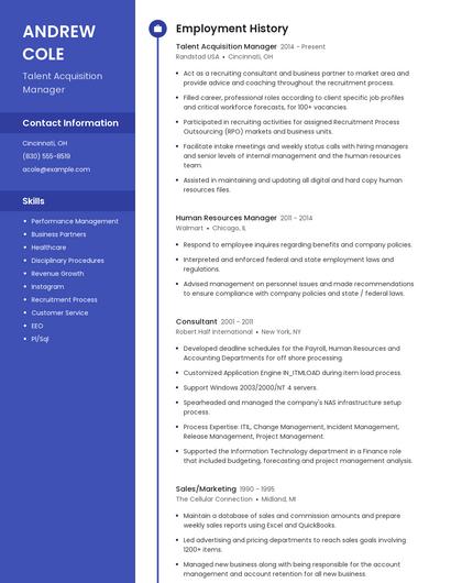 Resume example 4