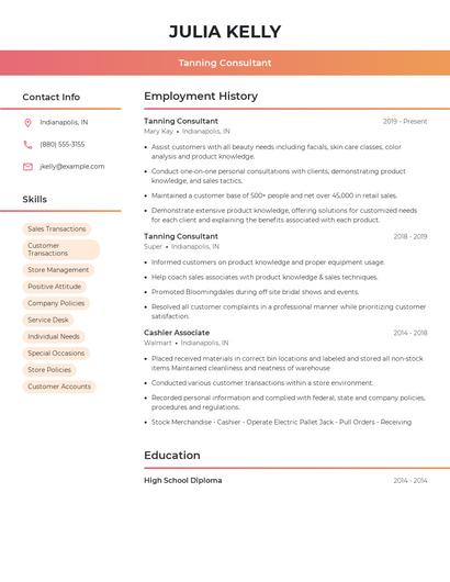 Resume example 3