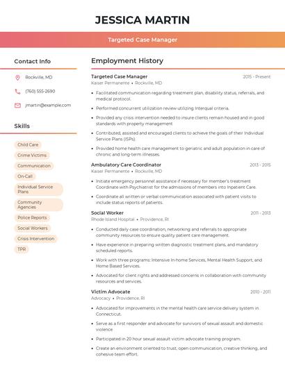 Resume example 3