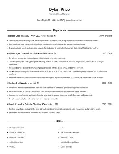 Resume example 1