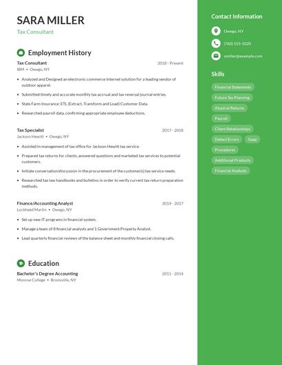 Resume example 4