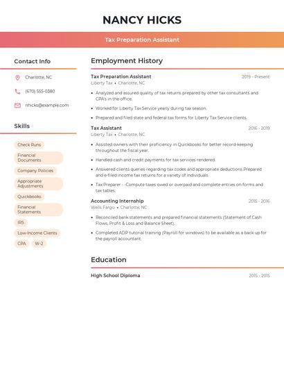 Resume example 3