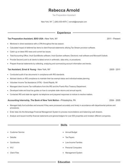Resume example 1