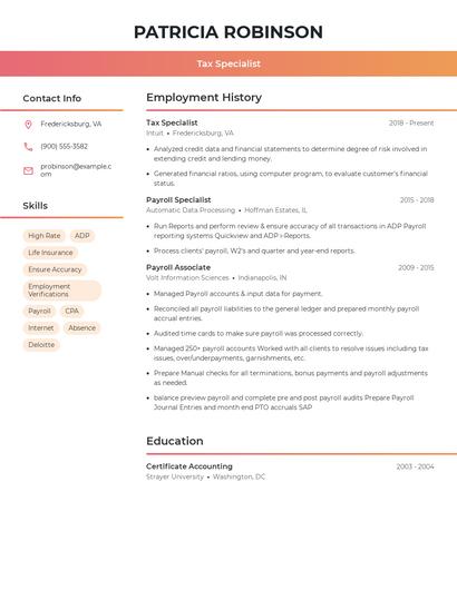 Resume example 3