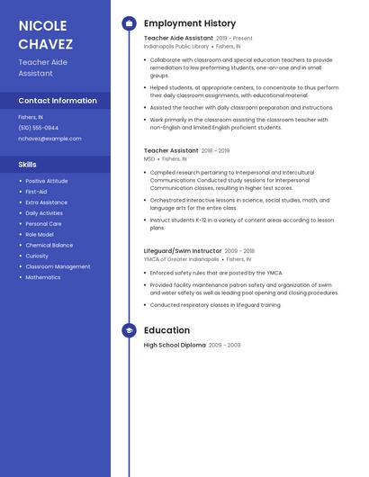 Resume example 4