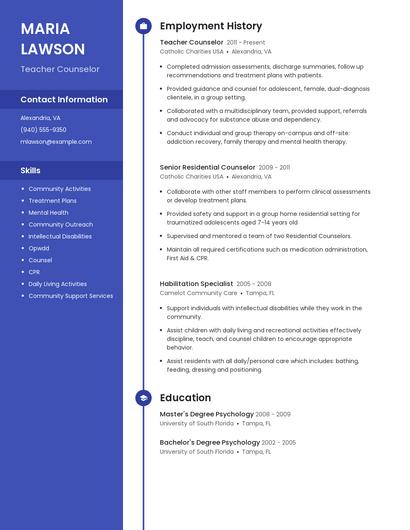 Resume example 4