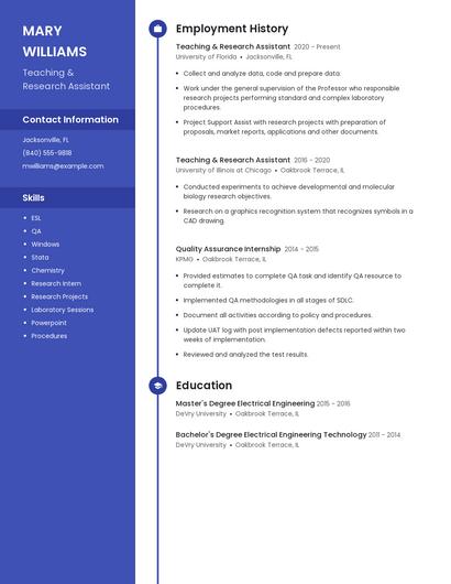 Resume example 5