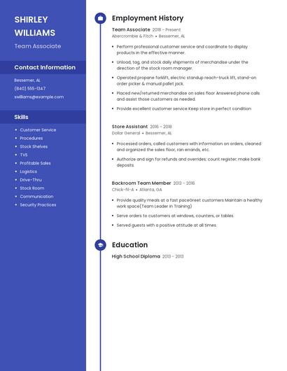 Resume example 5