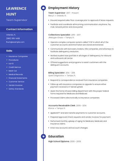 Resume example 5