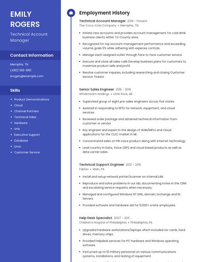 Resume example 5