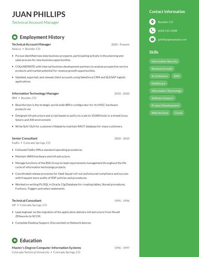 Resume example 4