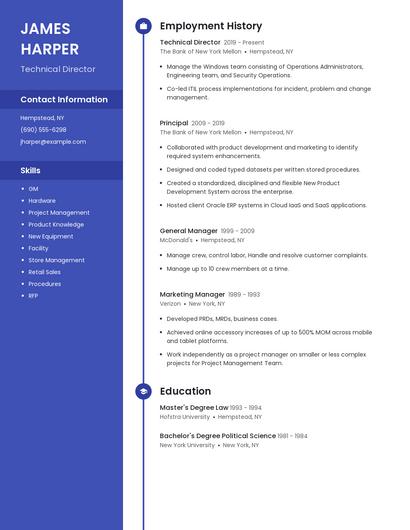 Resume example 4