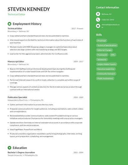 Resume example 4