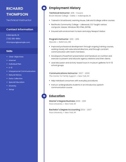 Resume example 4