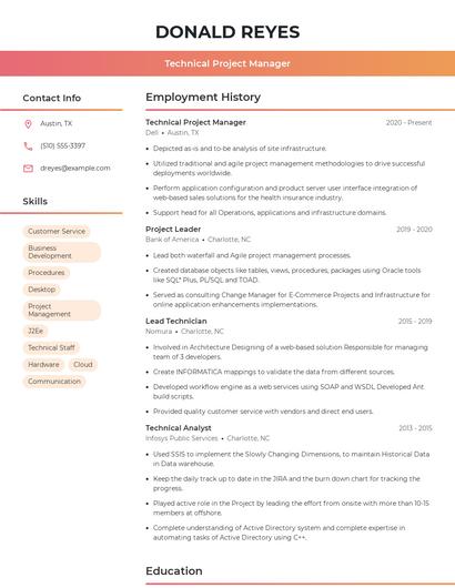 Resume example 3