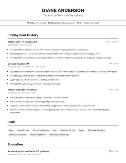 Resume example 2