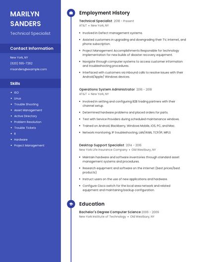 Resume example 4