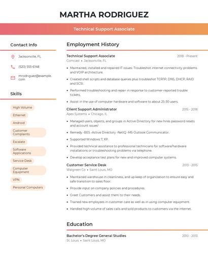 Resume example 3
