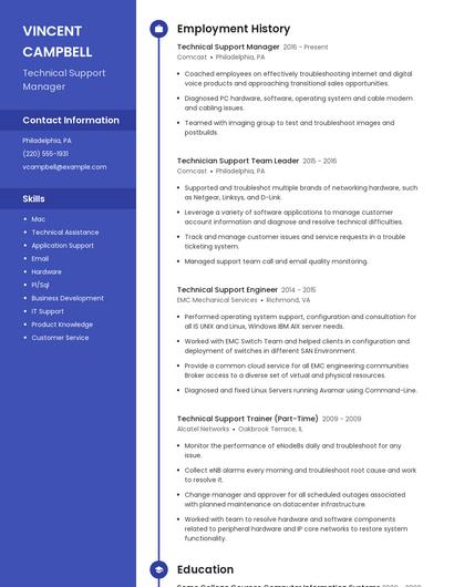 Resume example 5