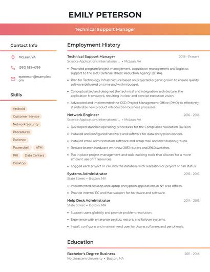Resume example 3