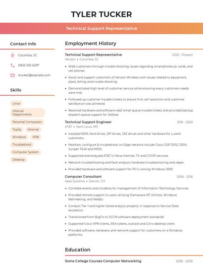 Resume example 3