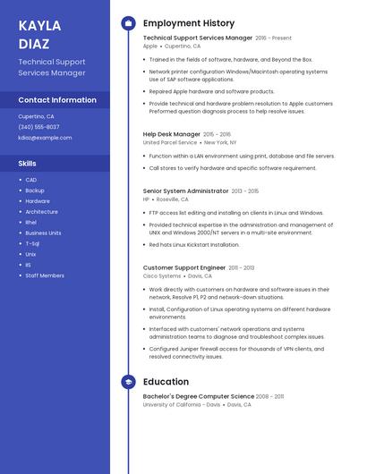 Resume example 5