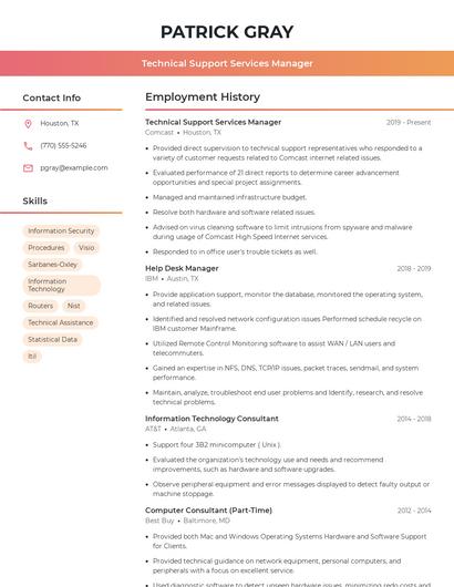 Resume example 3