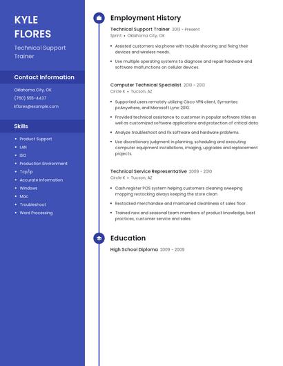 Resume example 5