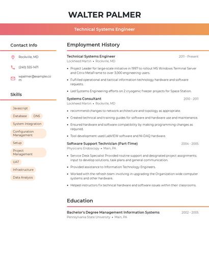 Resume example 3