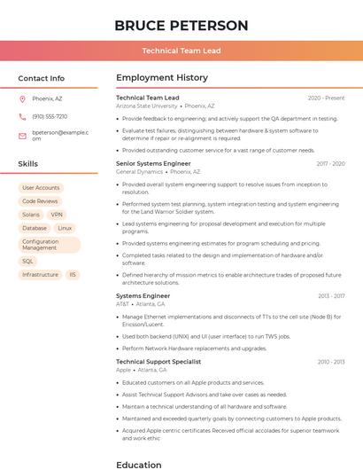 Resume example 3
